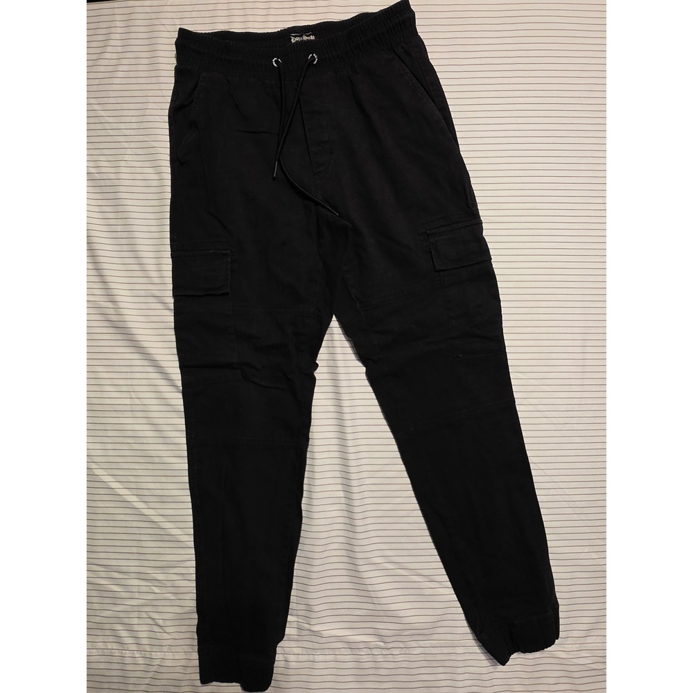 1224 Dogg Supply by Snoop Dogg Mens Black Cargo Jogger Pants Small